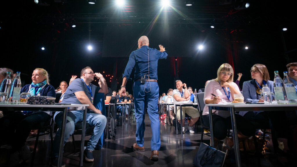 Mike Dierssen auf einem Seminar